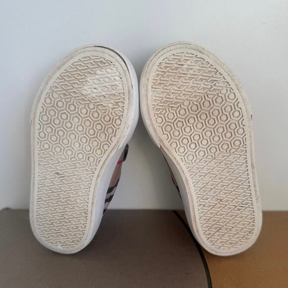 Burberry Mini Markham Check Toddler Sneakers - SZ EU 26 / US 9.5 C - Picture 12 of 14